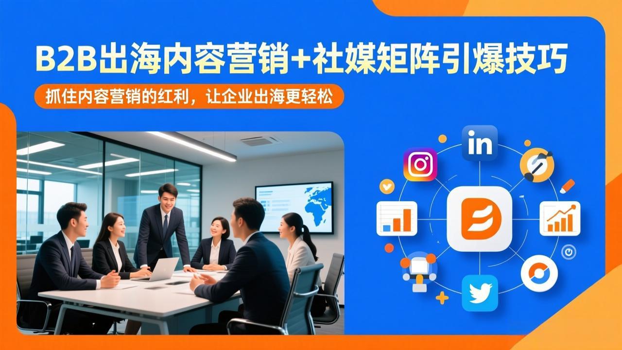 B2B出海内容营销+社媒矩阵引爆技巧:抓住内容营销的红利,让企业出海更轻松-续财库