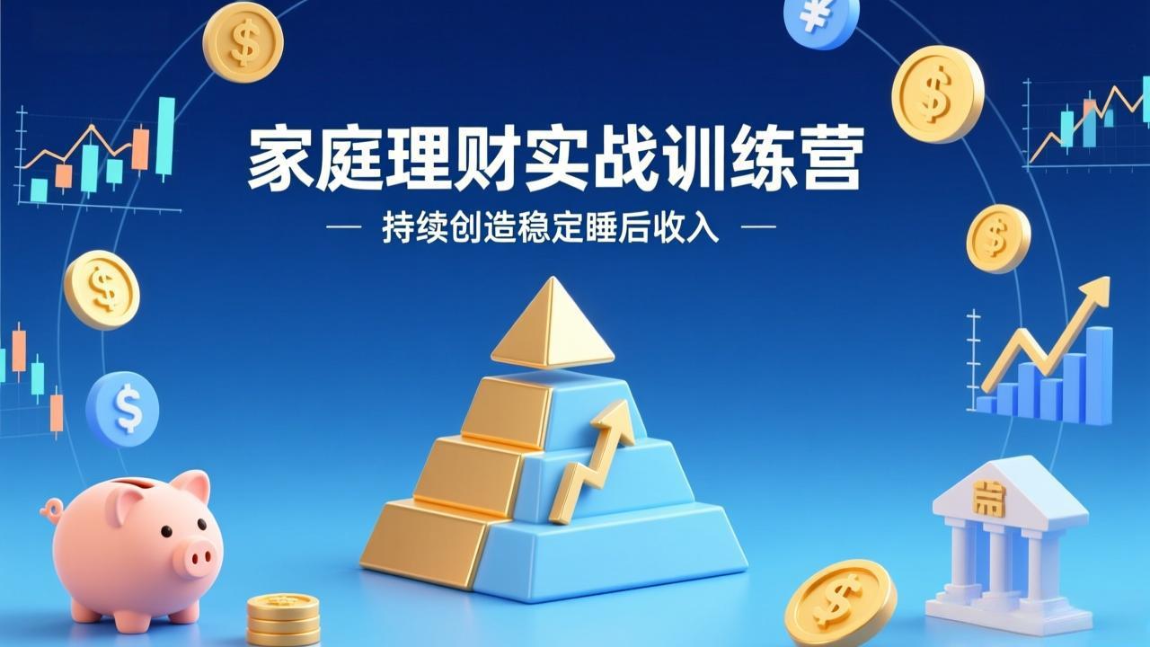 家庭理财实战训练营：从0到1建体系，三阶进阶层层递进，助你持续创造稳定睡后收入-续财库