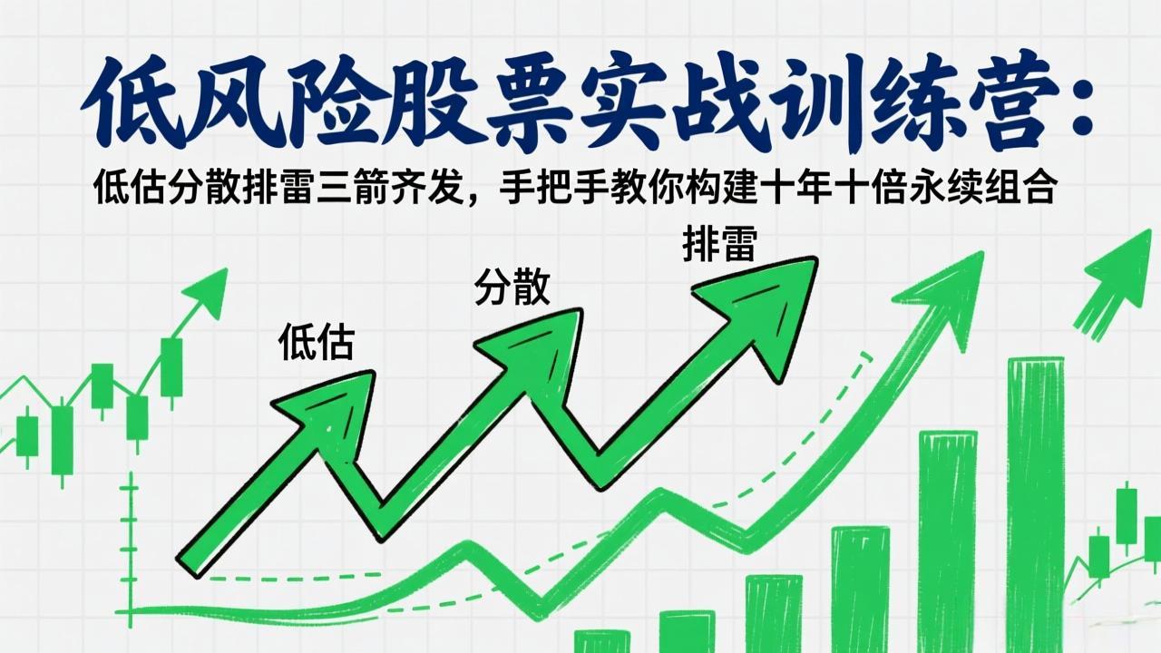 低风险股票实战训练营：低估分散排雷三箭齐发，手把手教你构建十年十倍永续组合-续财库