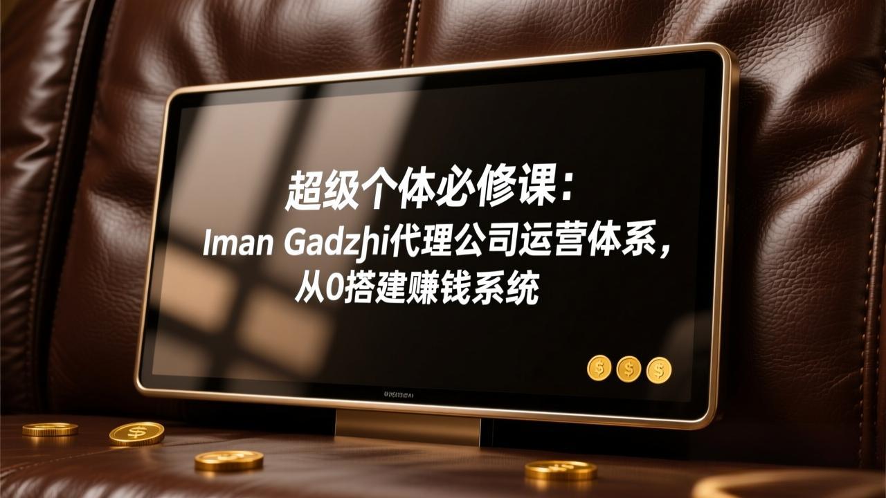 超级个体必修课：Iman Gadzhi代理公司运营体系，从0搭建赚钱系统-续财库