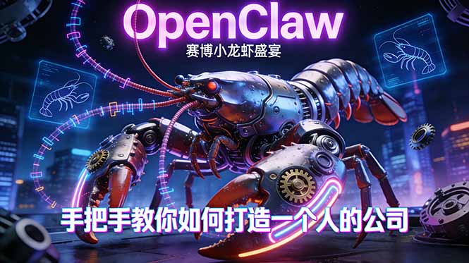 OpenClaw，小龙虾-从产品到爆款的成长之路，手把手教你如何打造一个人的公司-续财库