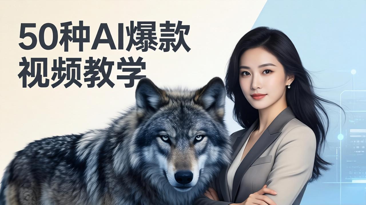 50种AI爆款视频教学:影视级古诗词+治愈萌宠+山海经蛟龙,高阶宝典商业落地-续财库
