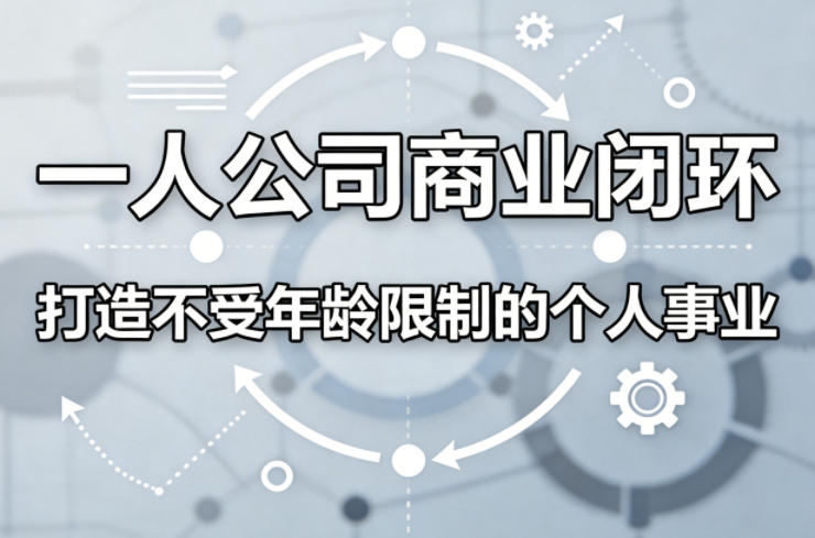 一人公司商业闭环，打造一份不受年龄限制的个人事业-续财库