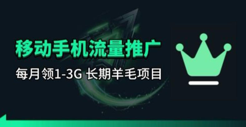 手机流量领取推广_每月一轮，刚需类的长期项目-续财库