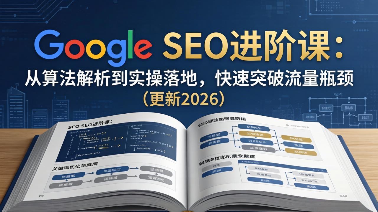 Google SEO进阶课：从算法解析到实操落地，快速突破流量瓶颈(更新2026-续财库