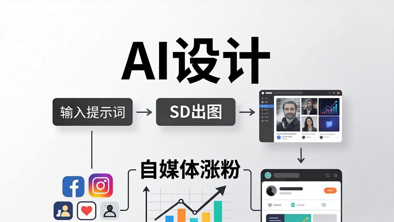 人人都是AI设计师：SD出图+自媒体涨粉一站教学，告别图文素材焦虑，AI设计让你轻松避开内卷-续财库