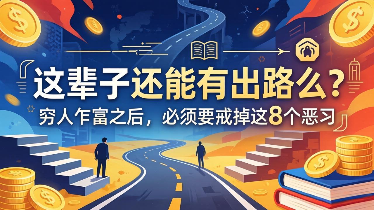 关于人生两篇付费文章【这辈子还能有出路么？】【穷人乍富之后，必须要戒掉这8个恶习】-续财库