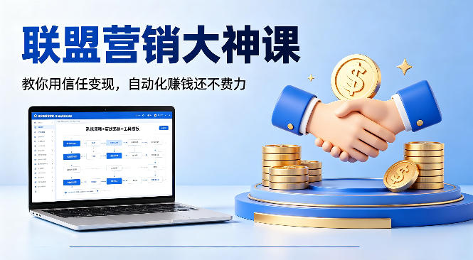 联盟营销大神课，教你用信任变现，自动化賺钱还不费力【原创双语字幕】-续财库