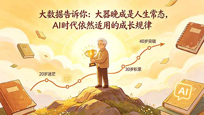 付费文章：大数据告诉你：大器晚成是人生常态，AI 时代依然适用的成长规律-续财库