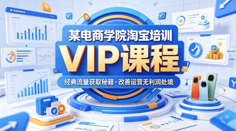 某电商学院淘宝培训VIP课程，各种经典有用的流量获取秘籍，改善运营产品没利润的处境(2026年5月)-续财库