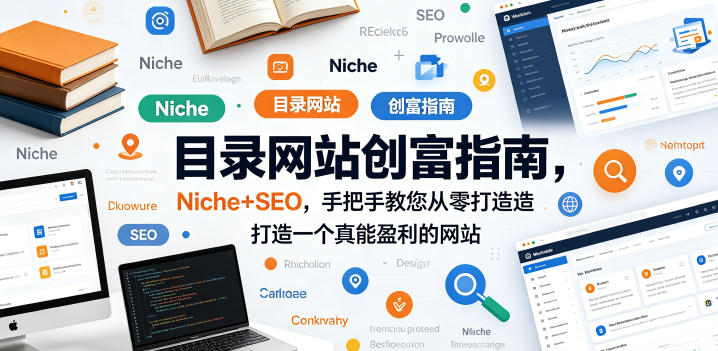 目录网站创富指南，Niche+SEO，手把手教您从零打造打造一个真能盈利的网站【原创双语字幕】-续财库
