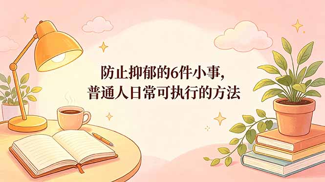 付费文章：防止抑郁的6件小事，普通人日常可执行的方法-续财库
