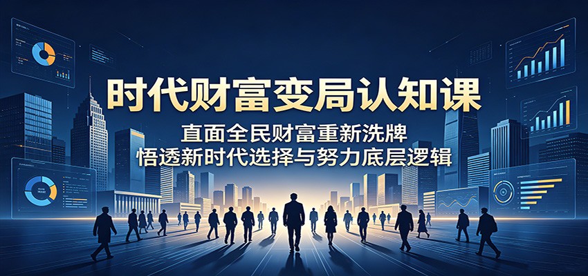 时代财富变局认知课：直面全民财富重新洗牌，悟透新时代选择与努力底层逻辑-续财库