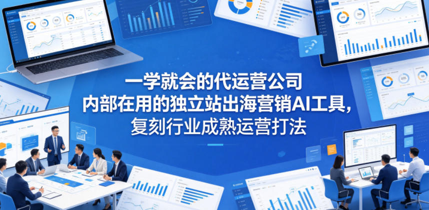 一学就会的代运营公司内部在用的独立站出海营销AI工具，复刻行业成熟运营打法-续财库