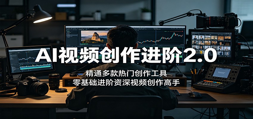 AI视频创作进阶2.0：精通多款热门创作工具，零基础进阶资深视频创作高手-续财库