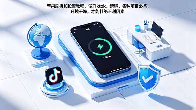 苹果刷机和设置教程，做Tiktok、跨境、各种项目必备，环境干净，才能杜绝不利因素-续财库