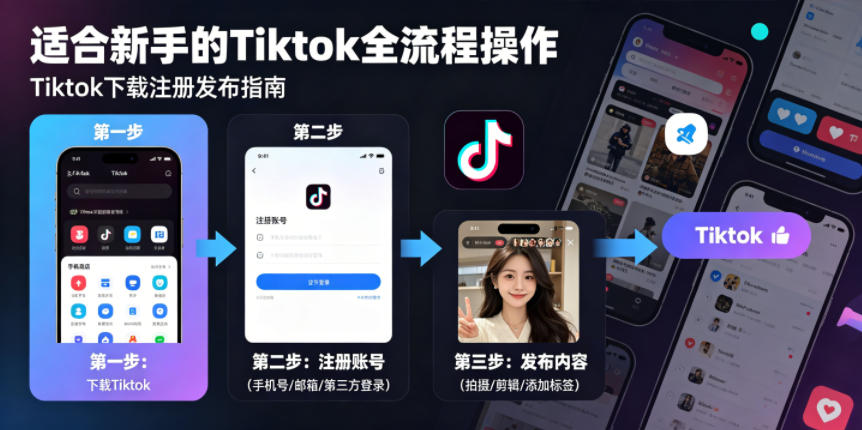 Tiktok下载注册发布，适合新手的Tiktok全流程操作-续财库