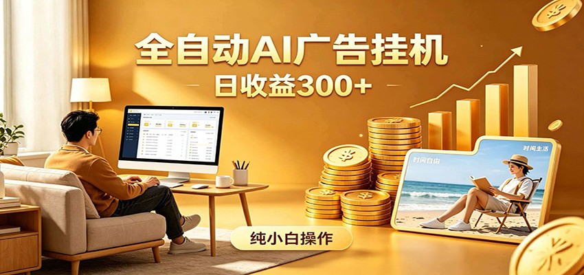 AI风口项目，全程解放双手，后台自动运行赚取收益，每天稳定收益300+-续财库
