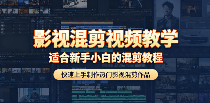 影视混剪视频教学，适合新手小白的混剪教程，快速上手制作热门影视混剪作品-续财库