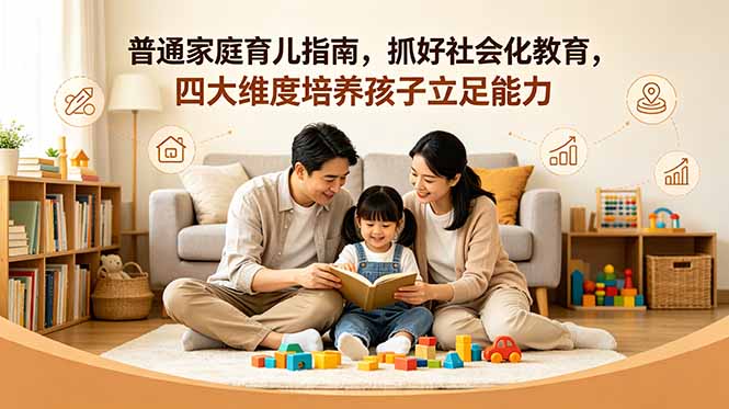 付费文章:普通家庭育儿指南,抓好社会化教育,四大维度培养孩子立足能力-续财库
