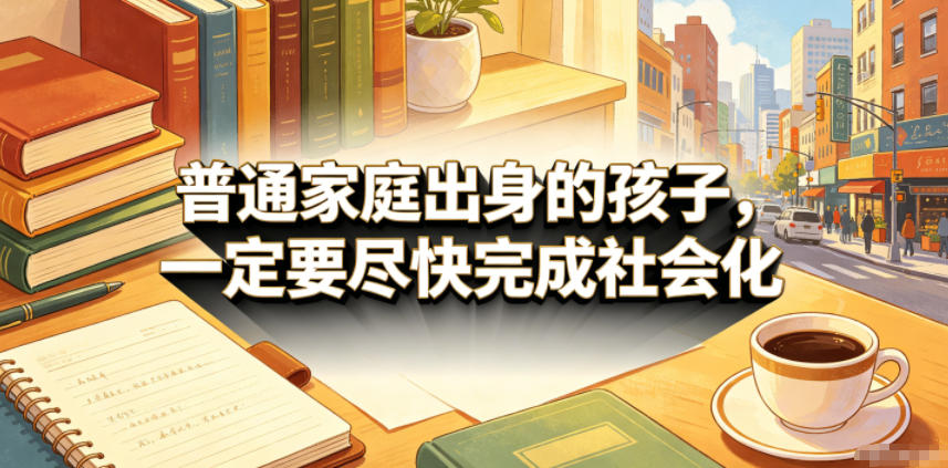 付费文章:普通家庭出身的孩子,一定要尽快完成社会化-续财库