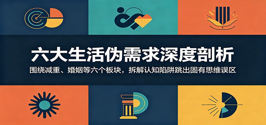 六大生活伪需求深度剖析:围绕减重、婚姻等六个板块,拆解认知陷阱跳出固有思维误区-续财库
