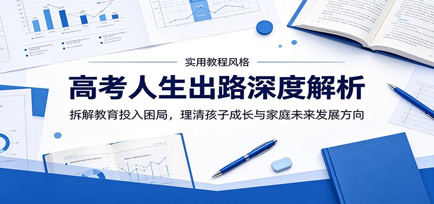 高考人生出路深度解析：拆解教育投入困局，理清孩子成长与家庭未来发展方向-续财库
