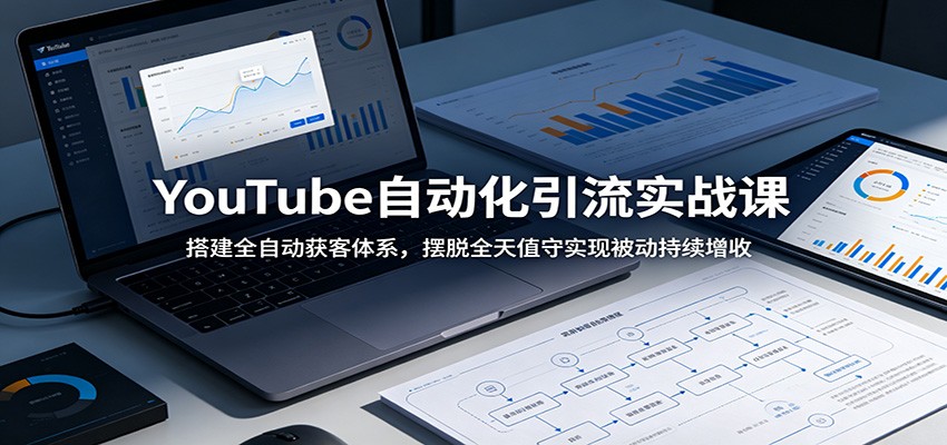 YouTube自动化引流实战课:搭建全自动获客体系,摆脱全天值守实现被动持续增收-续财库