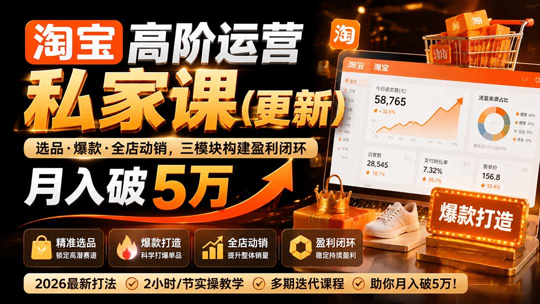 淘宝高阶运营私家课(更新26年-续财库