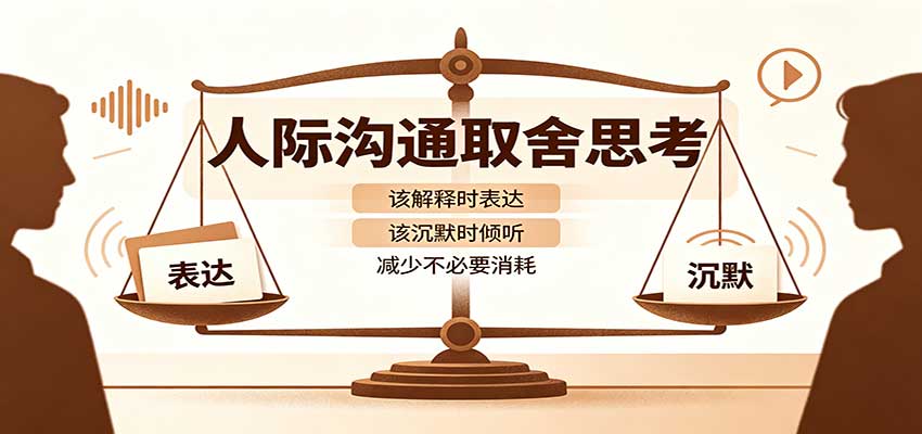 人际沟通取舍思考：分清解释与沉默边界，拿捏职场生活沟通分寸减少情绪内耗-续财库