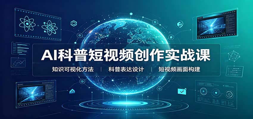 AI科普短视频创作实战课：配套要点文档，文案与视频提示词模板教学-续财库