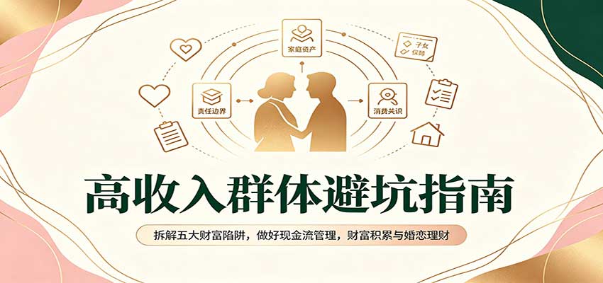高收入群体避坑指南：拆解五大财富陷阱，做好现金流管理，财富积累与婚恋理财-续财库