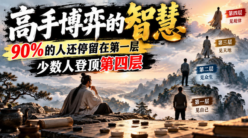 付费文章：高手博弈的智慧，90%的人还停留在第一层，少数人登顶第四层-续财库