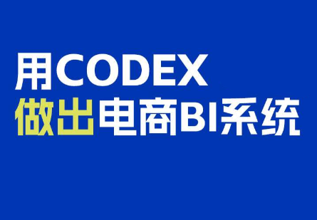 电商108将·用Codex做出电商BI系统-续财库