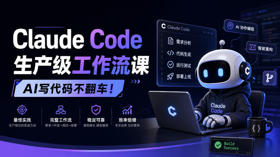 Claude Code生产级工作流课,AI写代码不翻车!【原创双语字幕】-续财库