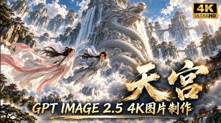 GPT Image 2.5实测！4K到底多清楚？皮肤、手指、修图与天宫场景全面测试-续财库