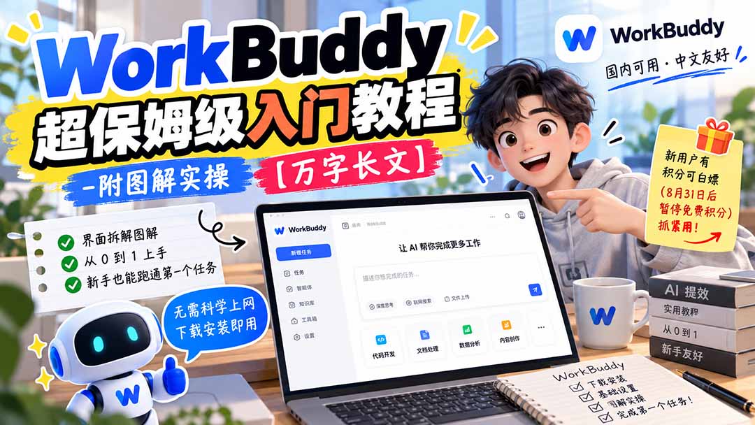 WorkBuddy 超保姆级入门教程-附图解实操 【万字长文】-续财库