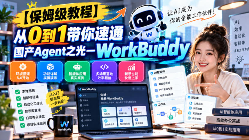 【保姆级教程】从0到1带你速通国产Agent之光—WorkBuddy【文档】-续财库