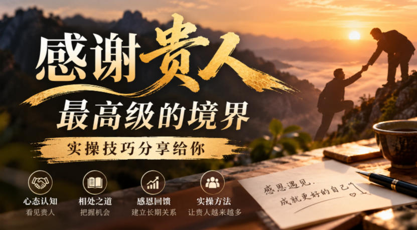 某公众号付费文章：感谢贵人最高级的境界，实操技巧分享给你-续财库