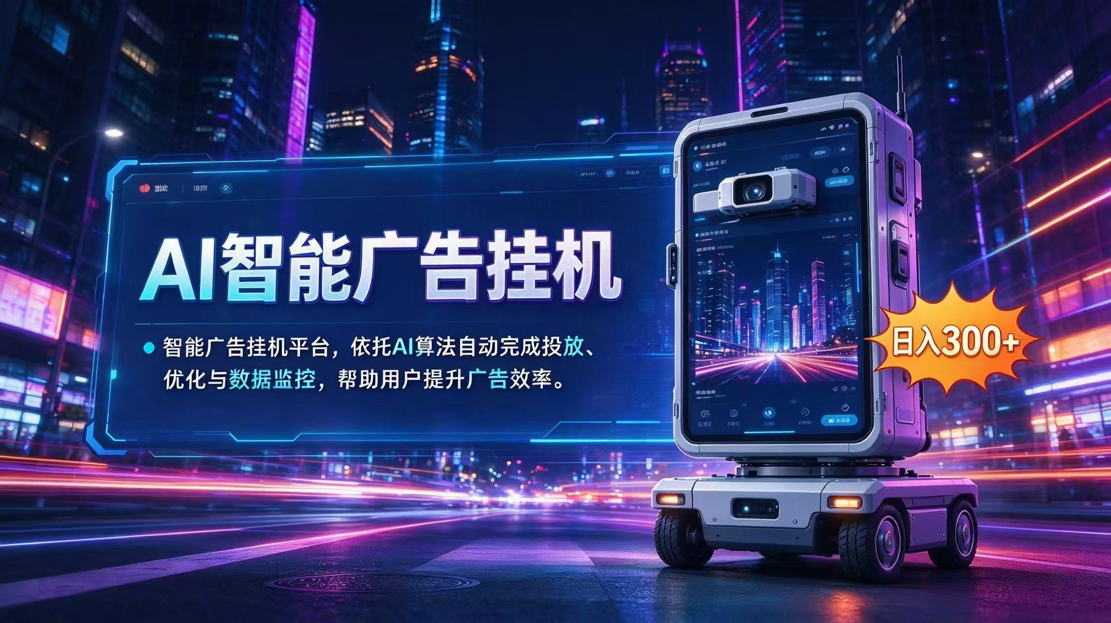 AI 智能广告挂机｜AI 自动运行，轻松托管广告任务-续财库