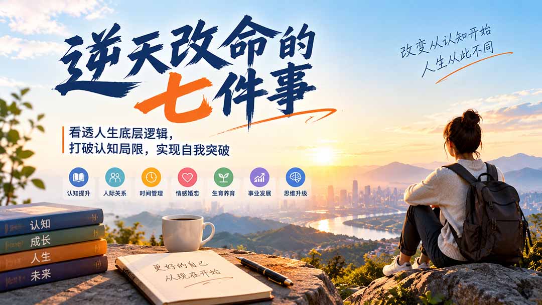付费文章:逆天改命的七件事,看透人生底层逻辑,打破认知局限,实现自我突破-续财库