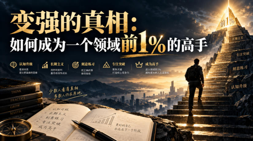 付费文章：变强的真相：如何成为一个领域前1%的高手-续财库