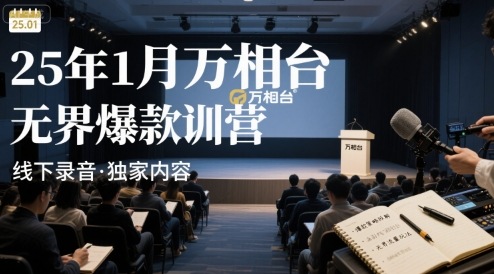 25年1月万相台无界爆款特训营线下录音-续财库