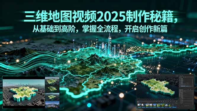 三维地图视频2025制作秘籍,从基础到高阶,掌握全流程,开启创作新篇-续财库