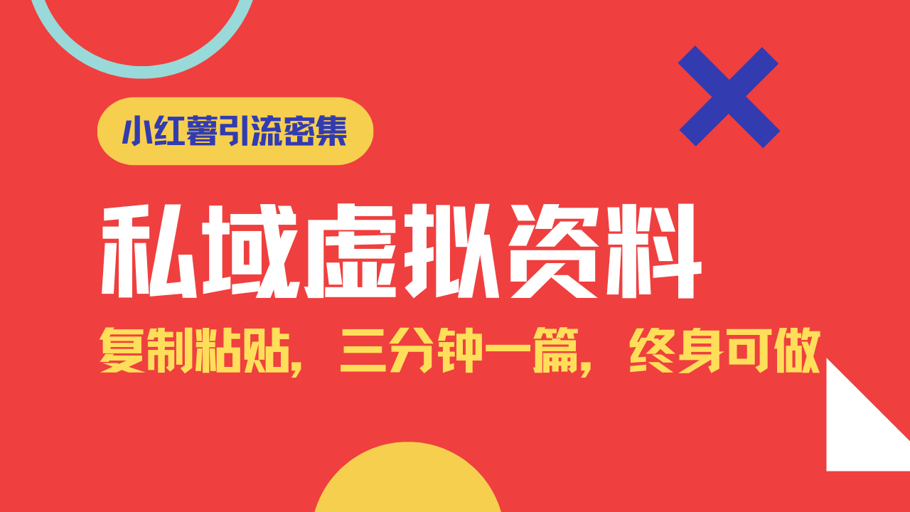小红书引流私域旅游虚拟资料玩法，复制粘贴，三分钟一篇图文，日入1000…-续财库