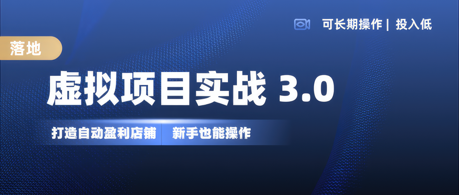 虚拟项目实操落地 3.0,新手轻松上手，单品月入1W+-续财库