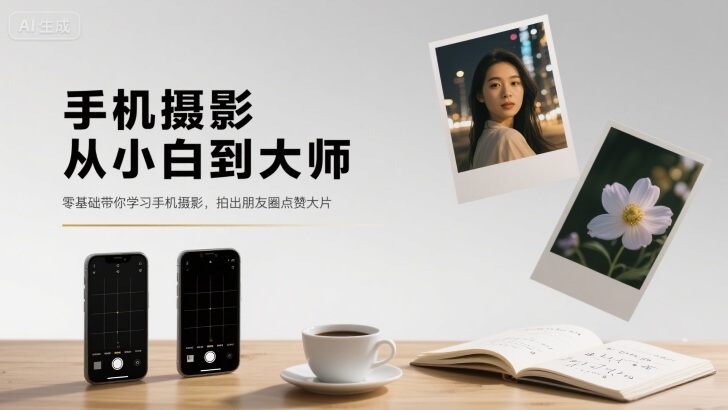手机摄影从小白到大师,零基础带你学习手机摄影,拍出朋友圈点赞大片-续财库