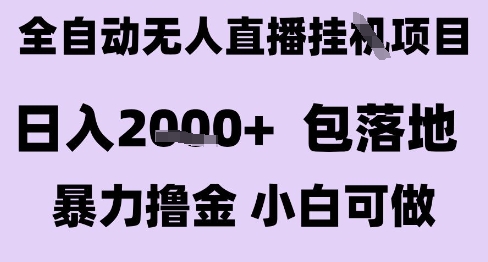 最新全自动抖音无人直播挂G项目,日入2k+ 包落地暴力撸金,小白可做【揭秘】-续财库