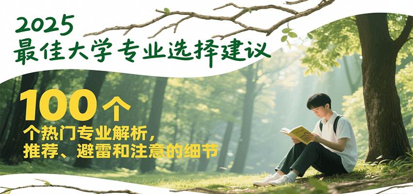 2025最佳大学专业选择建议，100个热门专业解析，推荐、避雷和注意的细节-续财库