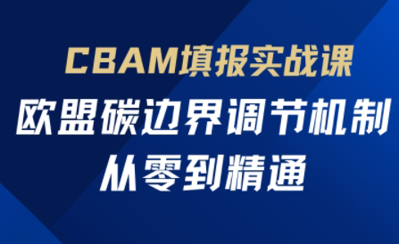欧盟CBAM填报实战从零到精通-续财库